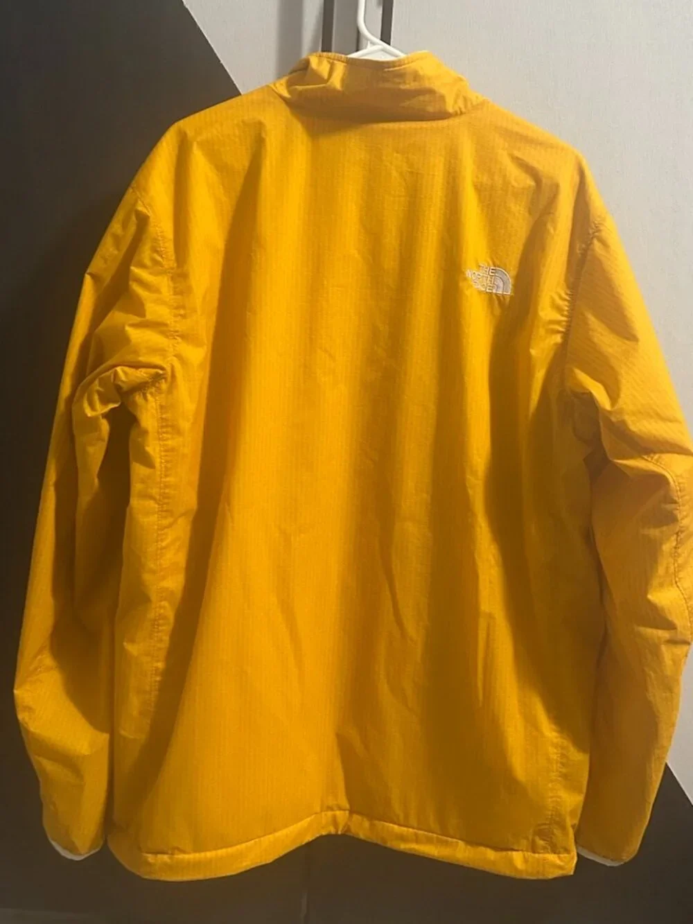 The North Face Yellow Coyote Tower Fleece-Lined Rain Jacket Men's XL